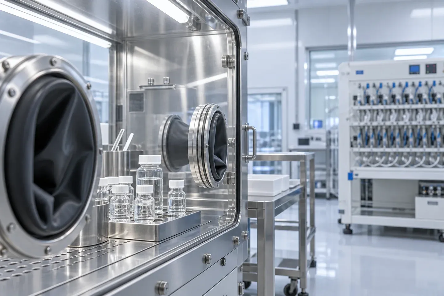 Electrolyte sample preparation at a laboratory glovebox