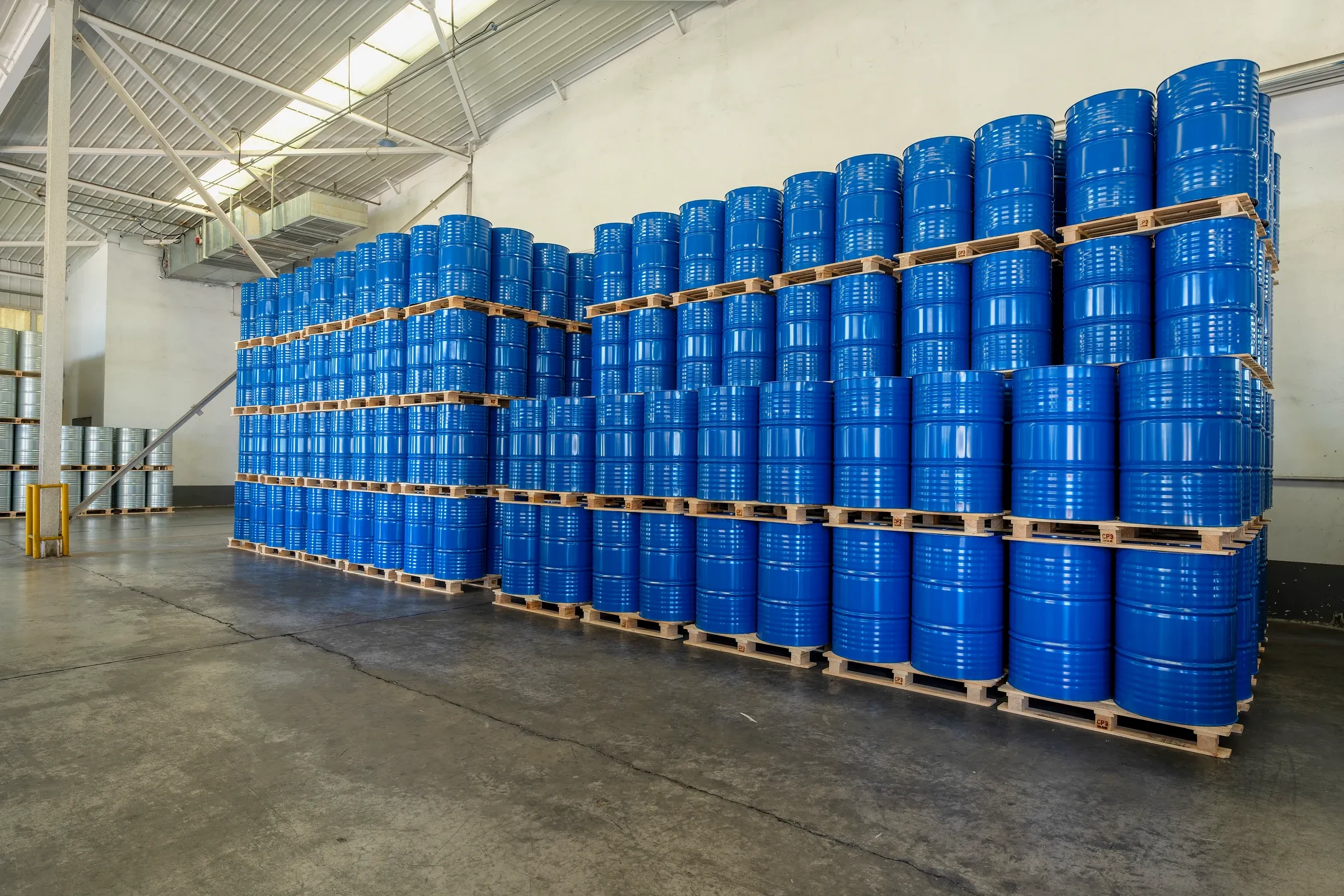 On-site storage · Drummed products
