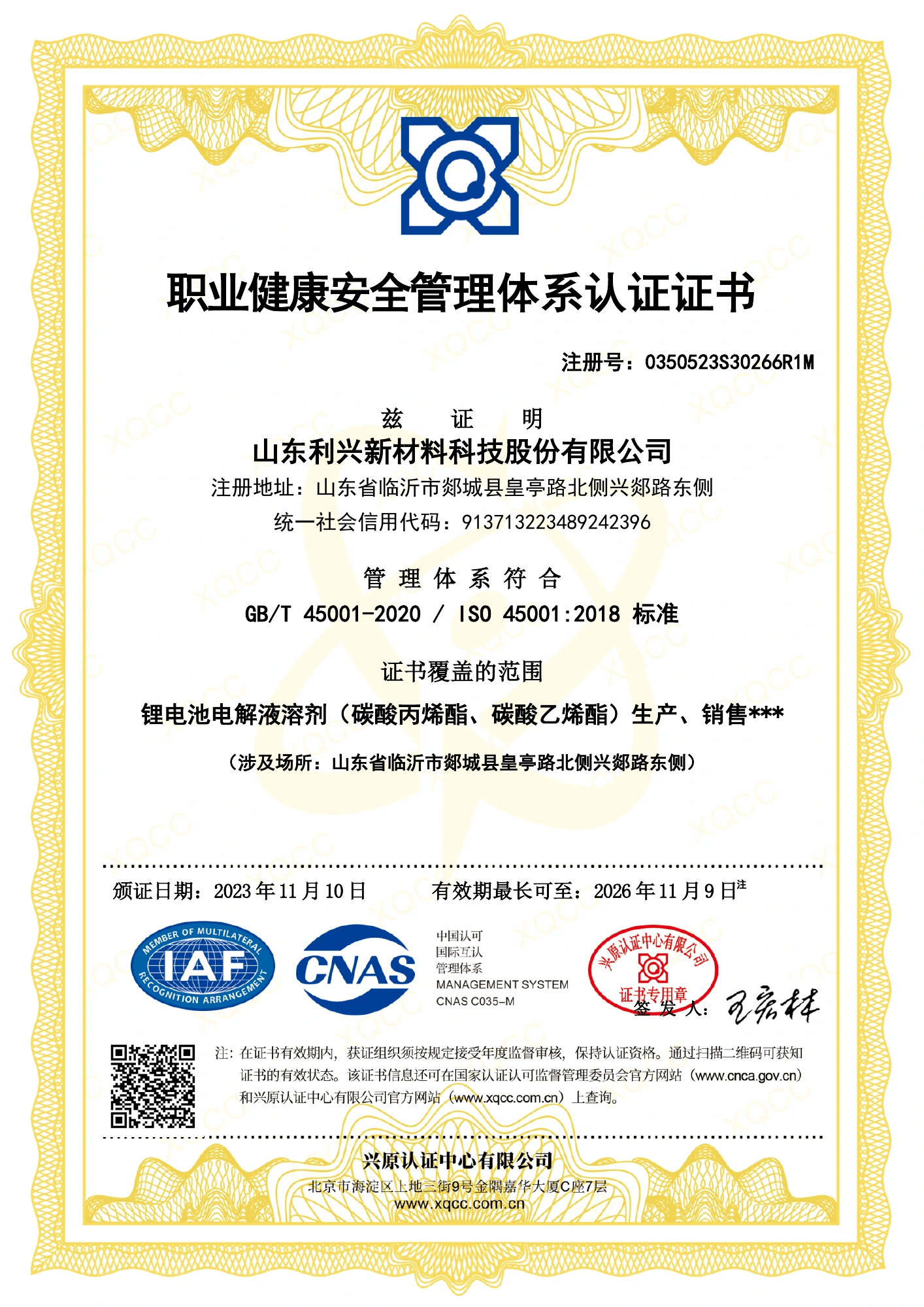 ISO 45001:2018 · 中文
