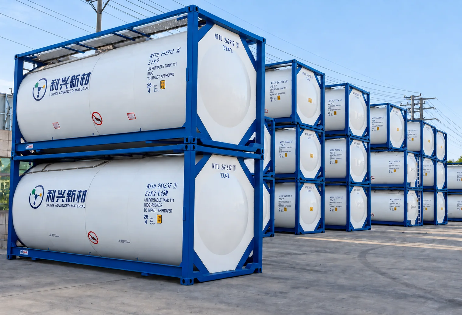 Containerized tank storage area